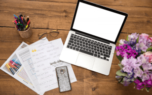 planning focus your mind paper laptop